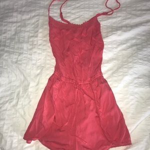 Coral romper from Hollister